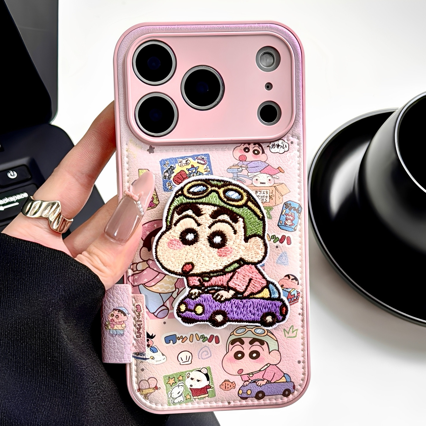 趣味可爱动漫卡通适用iphone16pro苹果17手机壳13新款15pro小众14proamx全包防摔保护套带支架超好看女高级感