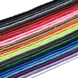 7mm八股彩色棉绳DIY手工编织口袋绳裤带棉线手链编制绳子10米绳线