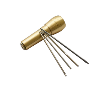 铜柄锥千枚通上鞋锥子修纳鞋底上线直孔锥套装钢缝锥补鞋子的工具