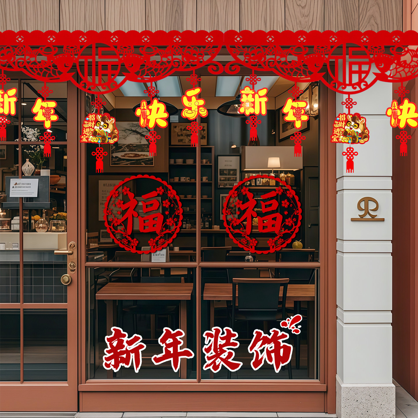 2026马年元旦过年新年装饰用品年货创意挂件挂饰室内场景布置拉花