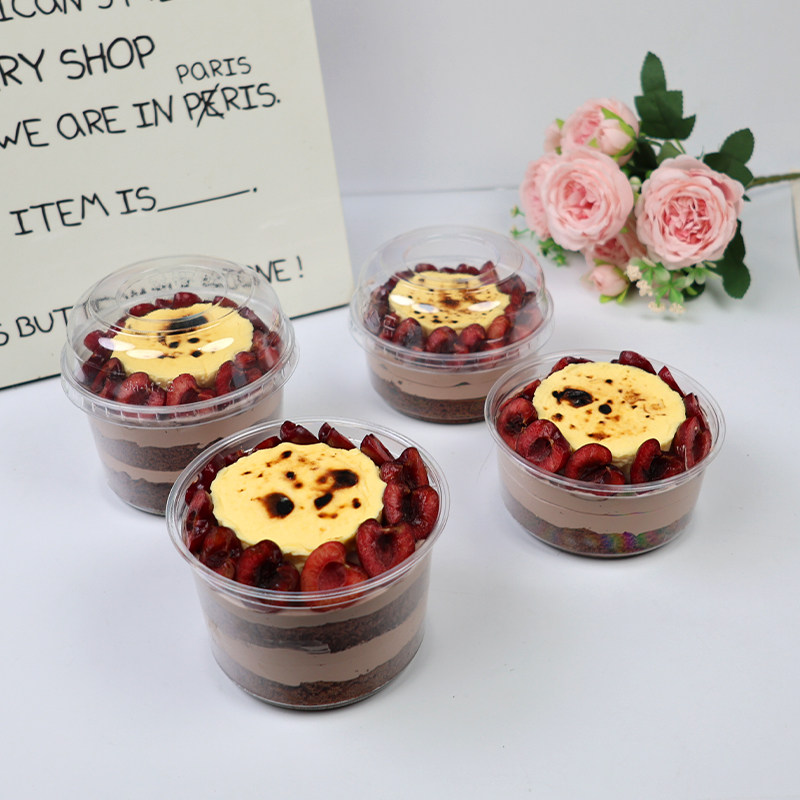 网红草莓车厘子烤布蕾蛋糕碗环保可降解纸碗圆形烘焙甜品打包盒,厨房/烹饪用具,点心包装盒/包装袋,淘宝优惠券,粉丝福利购,淘宝优惠卷