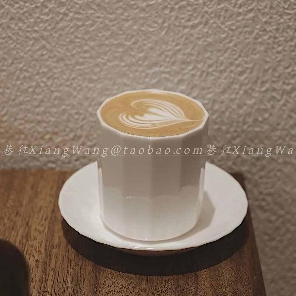 简约陶瓷杯子咖啡杯高颜值水杯