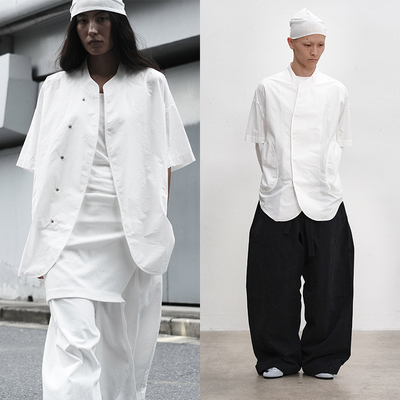 ATTEMPTSS25 廓形短袖衬衫