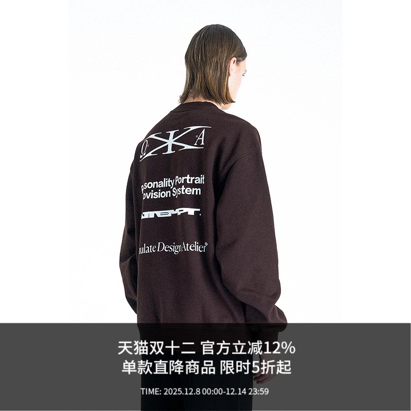 ATTEMPTAW23多符号圆领卫衣