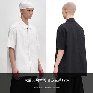 ATTEMPT SS25 无侧缝结构短袖衬衫