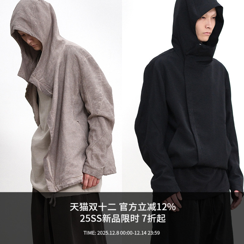 ATTEMPT SS25 螺旋袖连帽夹克