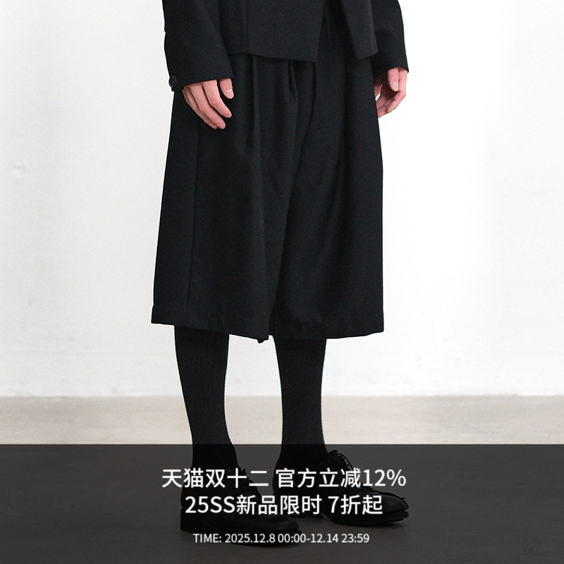 及膝短裤ATTEMPT男士短裤