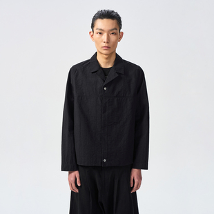 ATTEMPT AW26 暗门襟翻领衬衫
