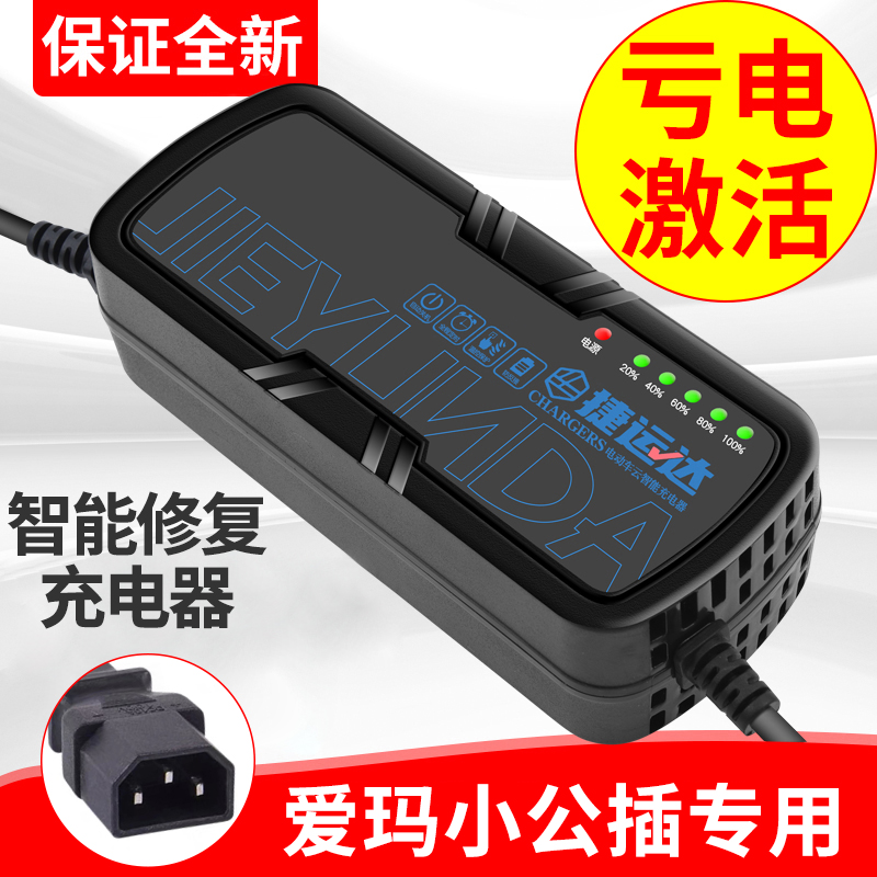 爱玛小公插电动车充电器