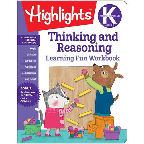 现货 幼儿园思考与推理 兴趣学习练习册 英文原版 Kindergarten Thinking and Reasoning 4-6岁