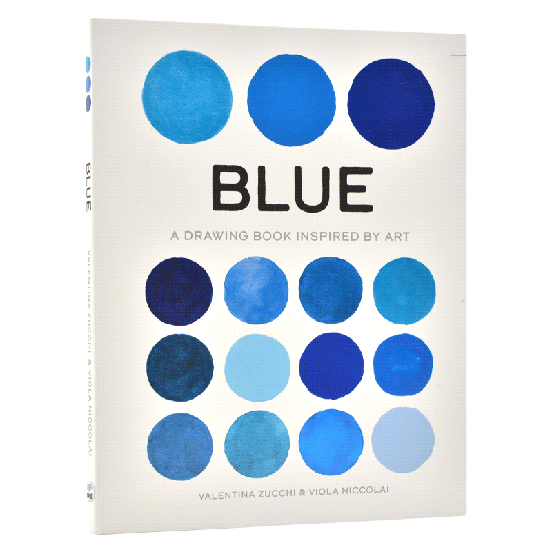 蓝色:图画启发艺术 英文原版 Blue : A Drawing Book Inspired by Art 瓦伦蒂娜·祖奇 艺术色彩画集 画册