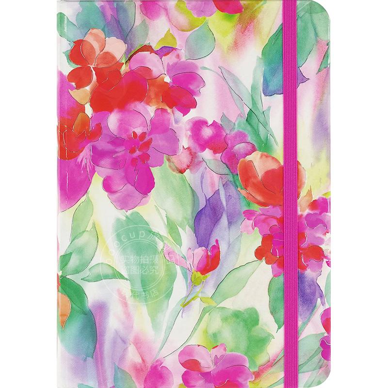 水彩花瓣 笔记本 日记本 文创周边 Peter Pauper Press 无酸纸 英文原版 Watercolor Petals Journal