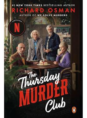 周四推理俱乐部Netflix电视剧封面版 理查德·奥斯曼Richard Osman 英文原版 The Thursday Murder Club 推理小说书