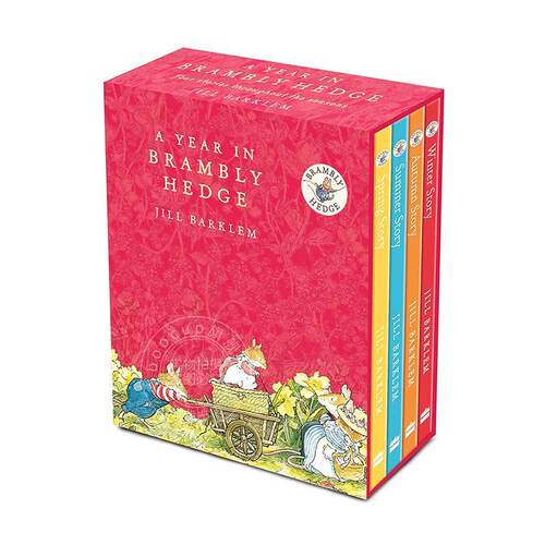 野蔷薇村的故事集 英文原版 A Year in Brambly Hedge 巴克莲 亲子阅读 盒装