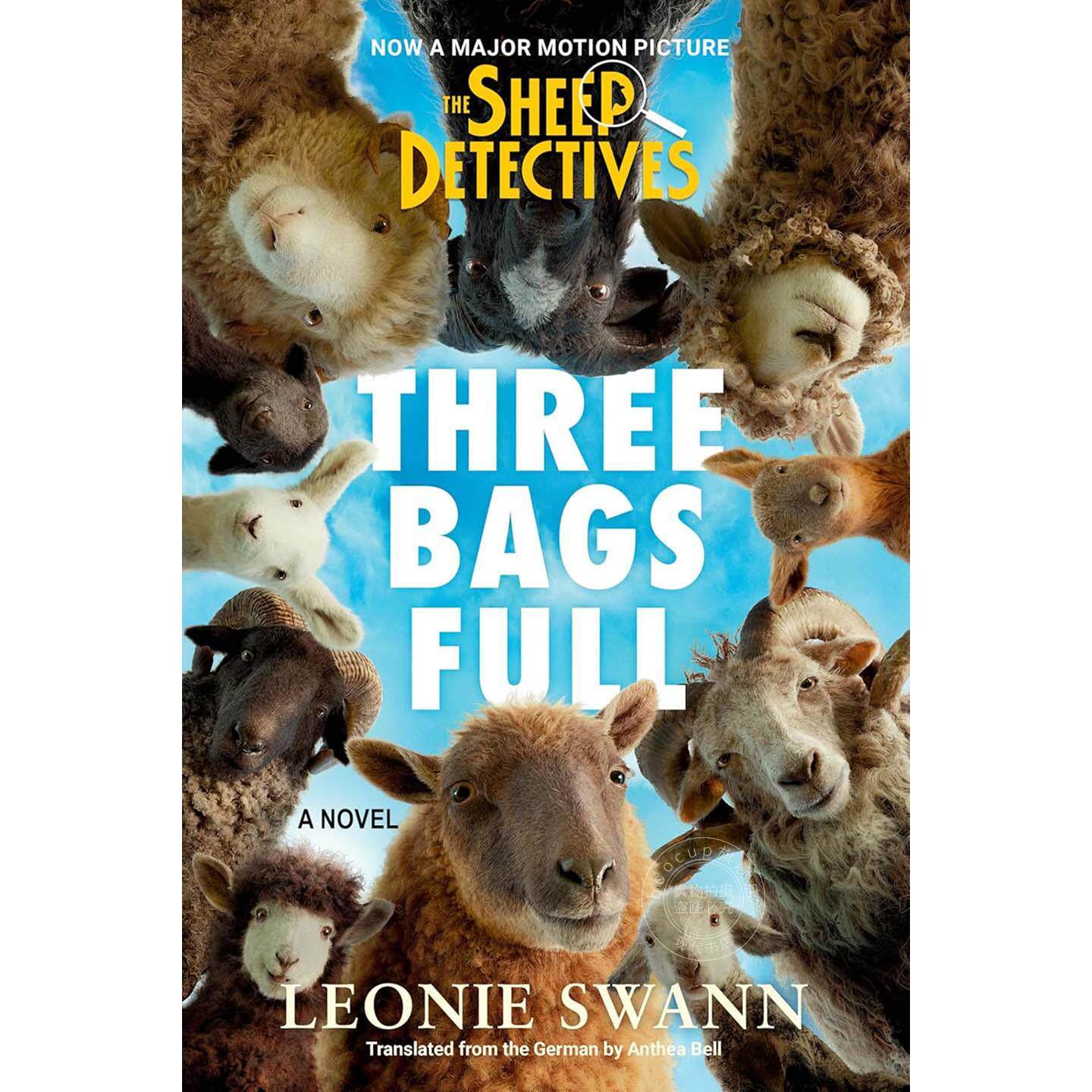 绵羊侦探团电影封面版 Leonie Swann 休·杰克曼 英文原版 Three Bags Full