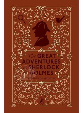 现货 福尔摩斯探案集 Arthur Conan Doyle 海雀布纹经典系列Puffin Clothbound Classics 英文原版 The Great Adventures of Sherl