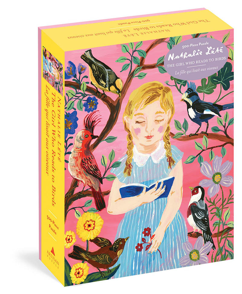 现货 给鸟儿读书的女孩 500片艺术拼图生日礼物 英文原版 The Girl Who Reads to Birds 500-Piece Puzzle