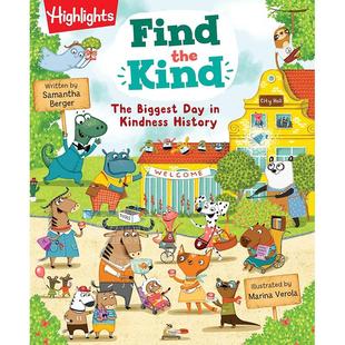 社 Day 寻找善良 英文原版 Highlights出版 一天 Biggest Find Kindness Kind 儿童绘本故事书 The 史上善良 现货 History the
