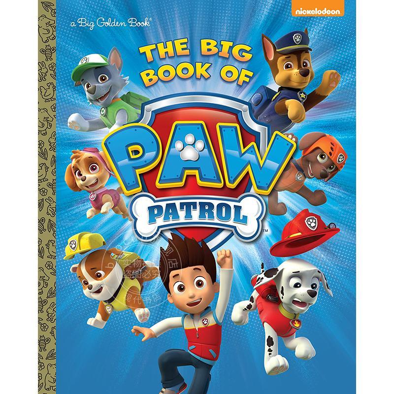 现货 英文预定 汪汪队立大功 英文原版 The Big Book of Paw Patrol 儿童绘本故事 Big Golden Book 大金书 进口童书