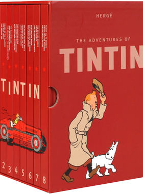 现货 丁丁历险记套装 英文原版 Tintin Collection The Adventures of Tintin 精装 收藏版 丁丁 1-8全套进口原版