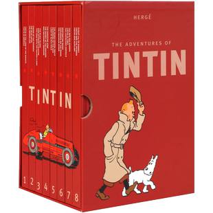 现货 丁丁历险记套装 英文原版 Tintin Collection The Adventures of Tintin 精装 收藏版 丁丁 1-8全套进口原版