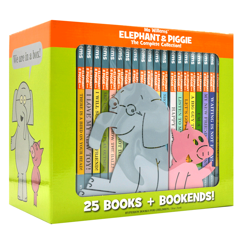 现货 小象小猪系列绘本25册全集全套套装英文版原版 Elephant&Piggie:The Complete Collection 精装 附赠书立 吴敏兰推荐绘本
