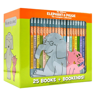 预售 小象小猪系列绘本25册全集全套套装英文版原版 Elephant&Piggie:The Complete Collection 精装 附赠书立 吴敏兰推荐绘本