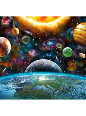 宇宙 1000片拼图 文创周边 Peter Pauper Press 英文原版  Puzzle the Universe