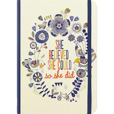 她相信她能做到，所以她做到了 笔记本 日记本 文创周边 Peter Pauper Press 无酸纸 英文原版 She Believed She Could So She Did