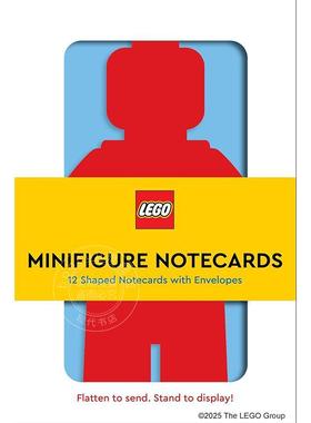 现货 乐高人仔便签卡：12张造型便签卡附带信封 英文原版 LEGO Minifigure Notecards: 12 Shaped Notecards with Envelopes