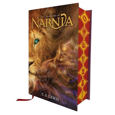 现货 纳尼亚传奇豪华刷边版 儿童文学奇幻小说 C. S. Lewis 英文原版 The Chronicles of Narnia Deluxe Edition 9-12岁
