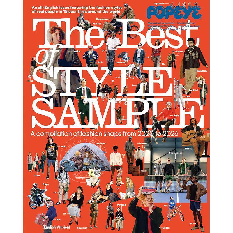 进口英文 POPEYE Special English Edition The Best of STYLE SAMPLE 时尚穿搭精选集