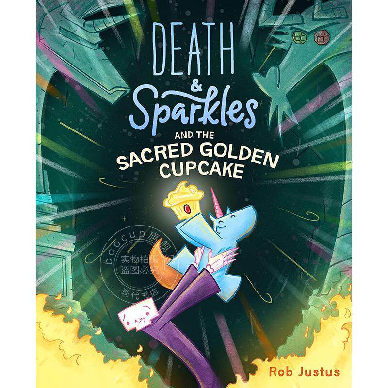 死亡与闪光以及神圣的金杯蛋糕 Death & Sparkles and the Sacred Golden Cupcake 英文原版 青少年图画书 10-14岁