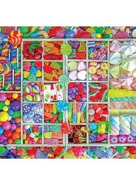 糖果派对拼图1000片 文创周边 Peter Pauper Press 英文原版  Candy Party 1000 Piece Jigsaw Puzzle