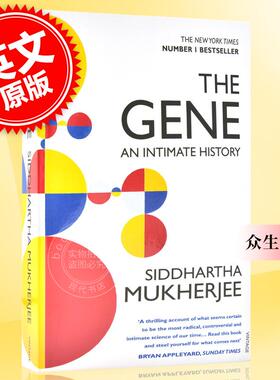 现货 现货 基因传:众生之源 英文原版 The Gene: An Intimate History by Siddhartha Mukherjee 穆克吉 华盛顿邮报年度好书 平装