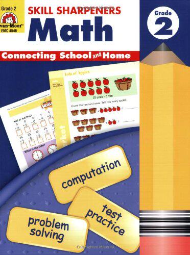 现货 Skill Sharpeners Math Grade 2 技能铅笔刀数学 小学二年级 Evan