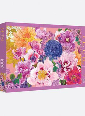 花的姿态：1000块拼图 生日礼物艺术拼图 英文原版 PETAL: 1000-PIECE PUZZLE Adriana Picker