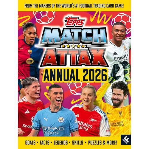 Match Attax 2026年足球球星卡年鉴 英文原版 Match Attax Annual 2026