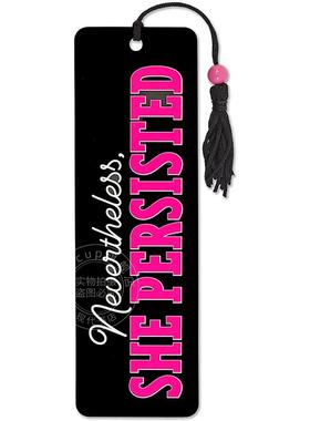 尽管如此她还是坚持下来 串珠书签 文创周边 Peter Pauper Press 英文原版  Nevertheless  She Persisted Beaded Bookmark