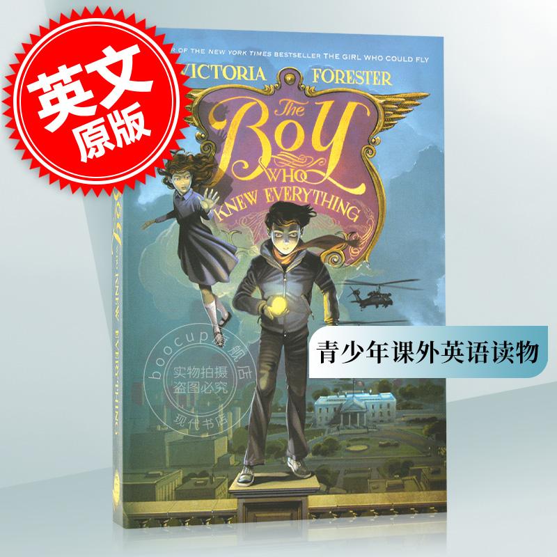 无所不知的男孩 英文原版 The Boy Who Knew Everything 青少年课外英语读物 维多利亚•弗雷斯特 平装