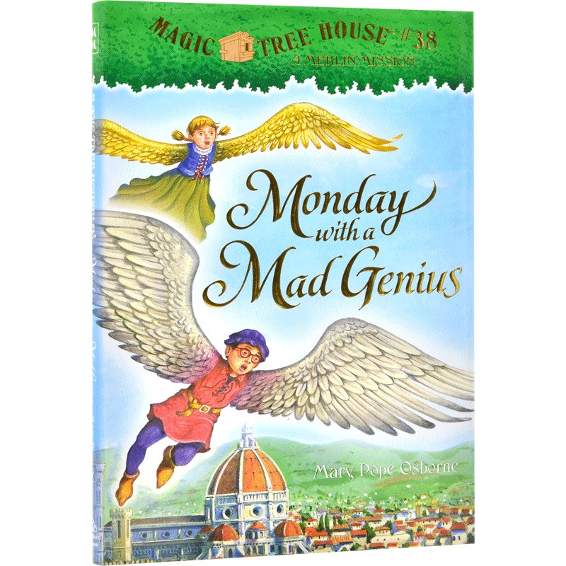 魔法树屋梅林任务10：星期一和一个疯狂的天才 英文原版 Monday with a Mad Genius: Merlin Mission