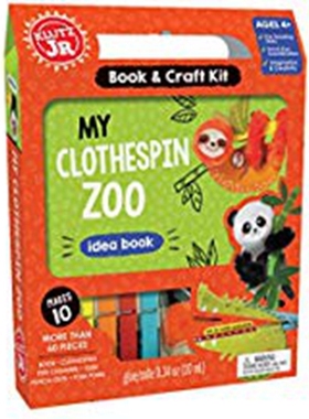 现货 我的衣架动物园 英文原版 My Clothespin Zoo 自带素材 培养青少年动手能力 儿童适用