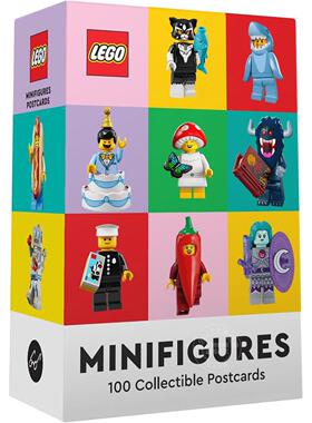 现货 乐高小人仔：100个经典角色明信片 乐高周边 英文原版 LEGO Minifigures: 100 Collectible Postcards