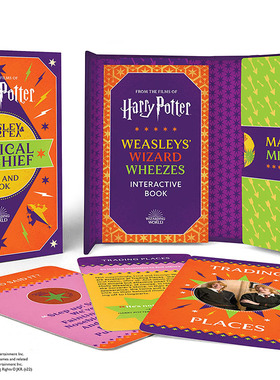 现货 哈利波特 韦斯莱魔法恶作剧套装 英文原版 Harry Potter Magical Mischief Deck and Book Donald Lemke