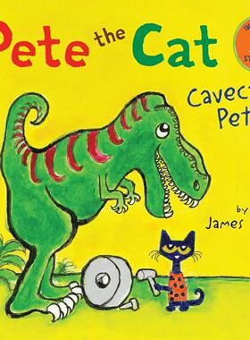 现货 英文原版 Pete the Cat Cavecat Pete 皮特猫 儿童启蒙英语阅读 图画故事绘本