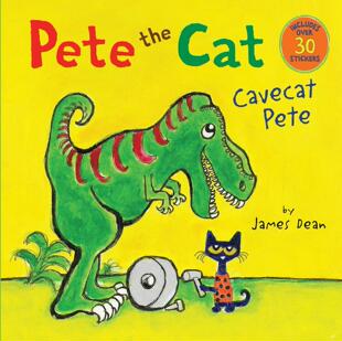 现货 英文原版 Pete the Cat Cavecat Pete 皮特猫 儿童启蒙英语阅读 图画故事绘本