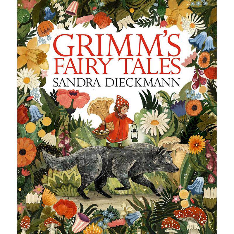 预售 格林童话 儿童绘本故事 经典小说 英文原版 Grimm’s Fairy Tales 4-8岁