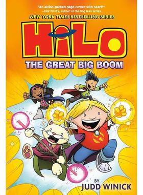 希罗系列第3册：巨大的繁荣 儿童读物图画书 Judd Winick 英文原版 Hilo Book 3: The Great Big Boom 7-10岁