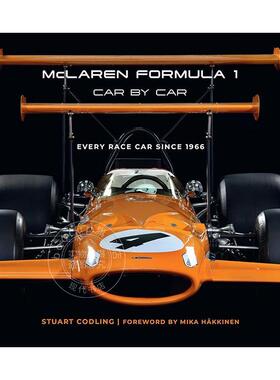 F1 方程式赛车 迈凯伦车队 赛车介绍 英文原版 艺术画册 McLaren Formula 1 Car by Car: Every Race Car Since 1966