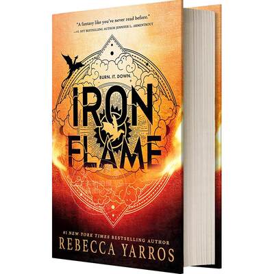 现货 钢铁火焰 四旋翼续集 丽贝卡·尤拉斯 Rebecca Yarros 奇幻小说 流行小说 龙骑士战争学院  英文原版 Iron Flame